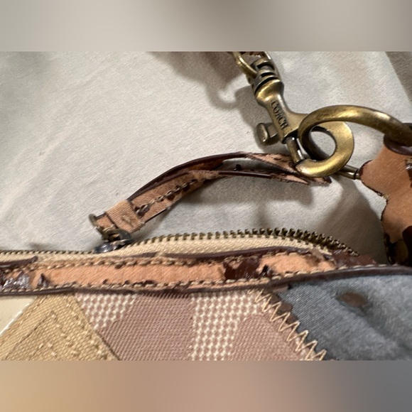 Coach Patchwork Vintage Brown Shoulder Bag Set Of 3 Rough Condition Y2K 90s 2000 - Picture 4 of 16